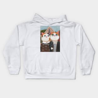 Ameowican Gothic 3 Kids Hoodie